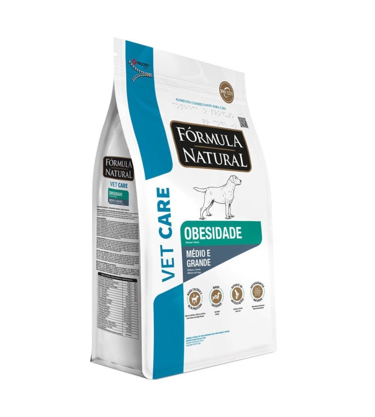 Ração Fórmula Natural Vet Care Obesidade Cães Médio e Grande